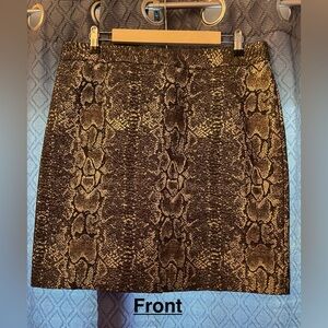 Worthington KneeLength Skirt -12
Brown&Gold Animal Embroidered Print 
Great Cond